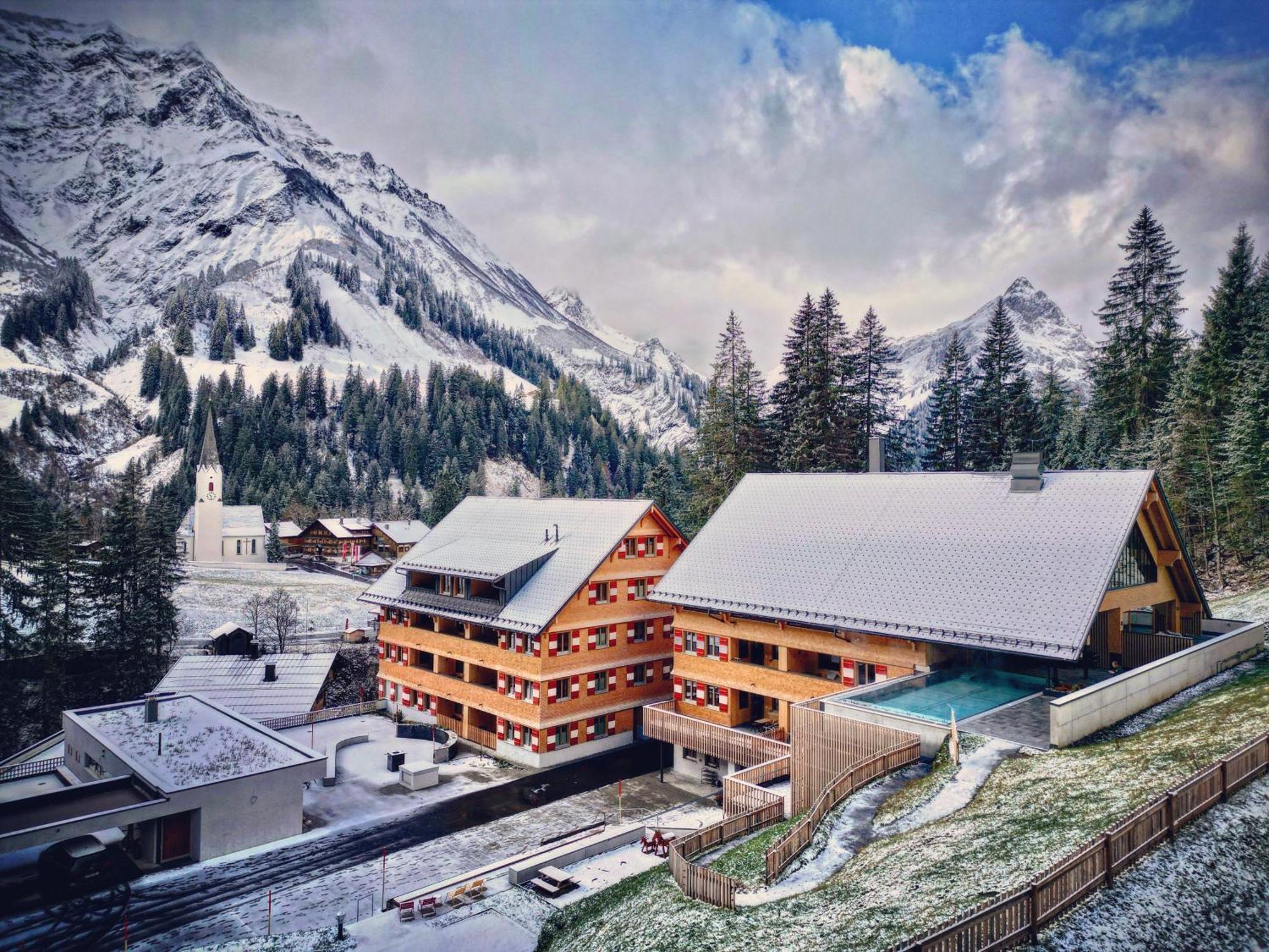 Berghaus Schroecken - Hotel Apartments Spa Exteriör bild